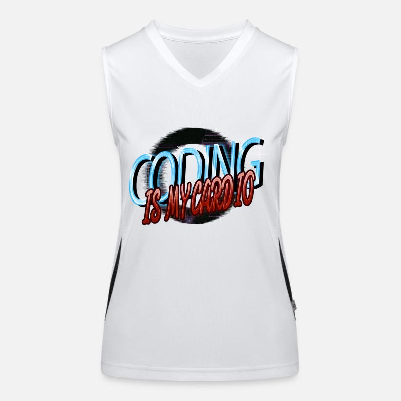 computer science geek computer father Women's Functional Contrast Tank Top