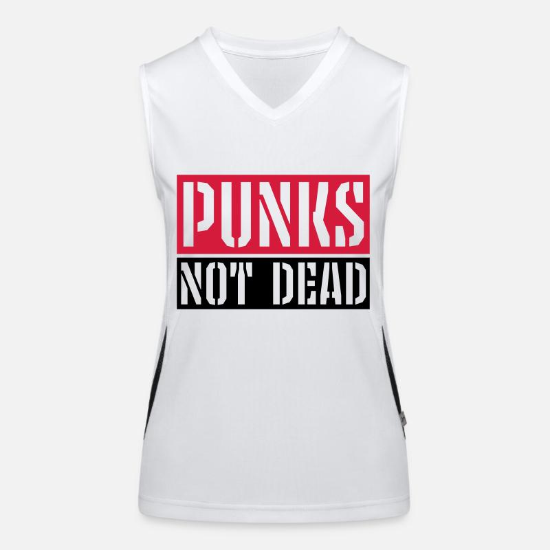 punks pas mort citation Débardeur respirant contrasté Femme