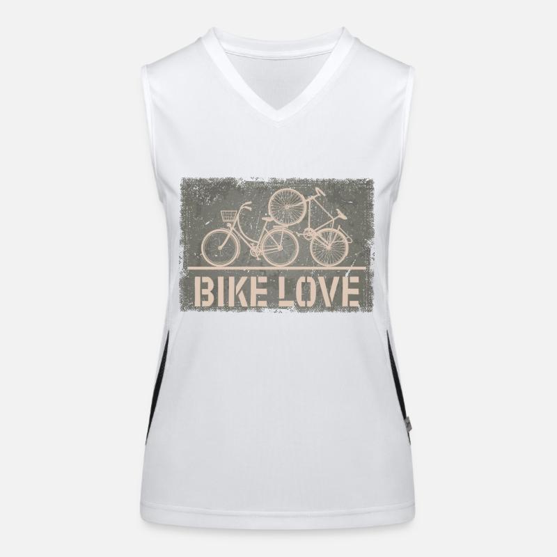 Amour du vélo Débardeur respirant contrasté Femme