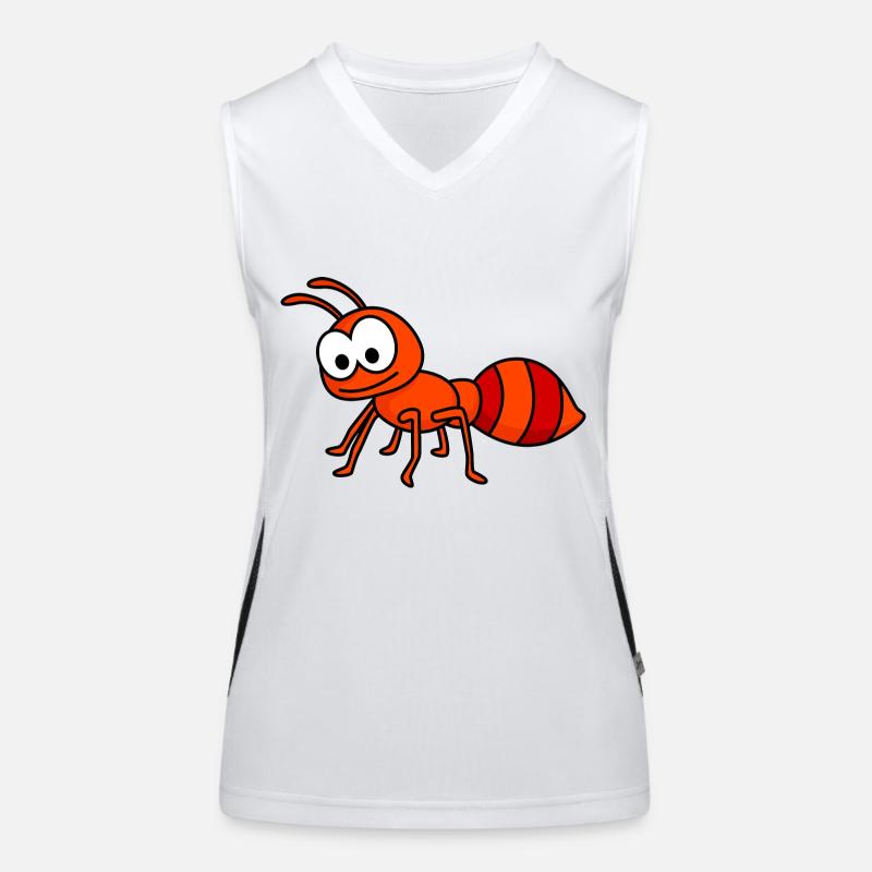 Ameise Comic Tier Funktionelles Kontrast-Tank Top für Frauen