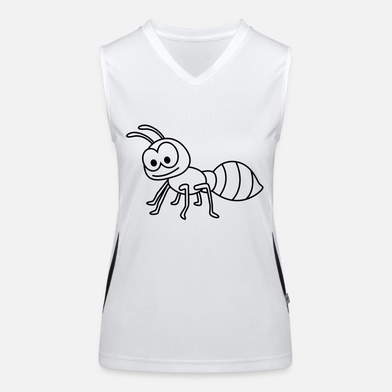 Ant Comic Animal Women's Functional Contrast Tank Top