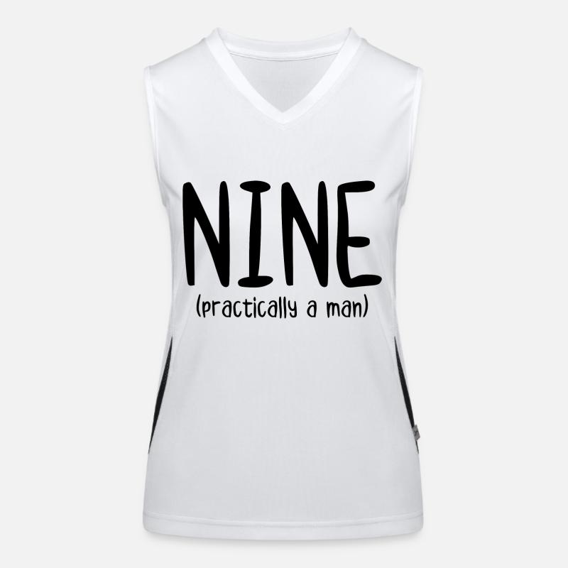 Neun praktisch ein Mann Funktionelles Kontrast-Tank Top für Frauen