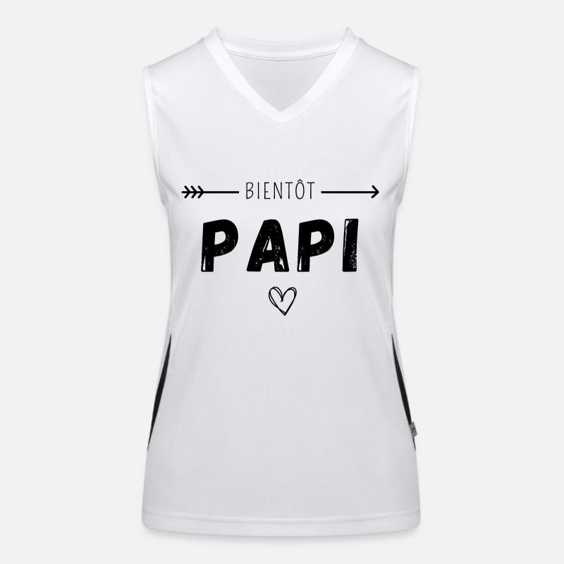 Bientôt papi Débardeur respirant contrasté Femme