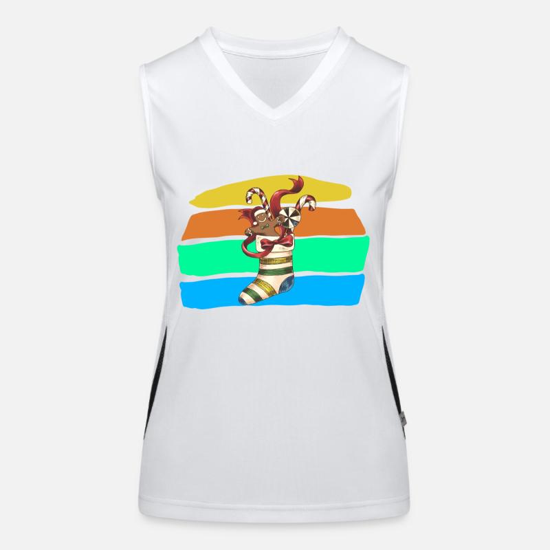 Weihnachten Funktionelles Kontrast-Tank Top für Frauen