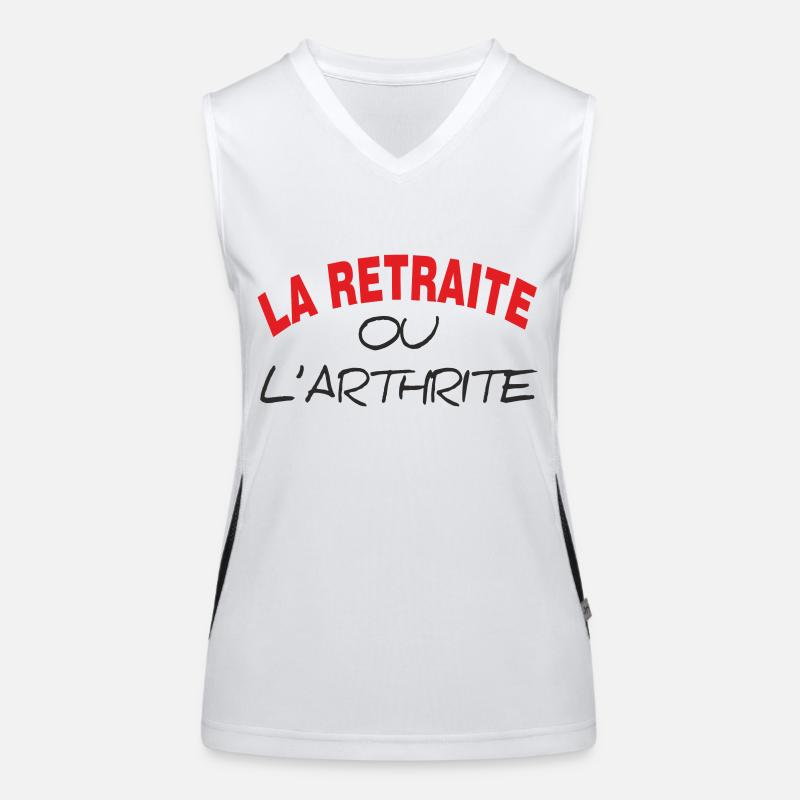 LA RETRAITE OU L' ARTHRITE Débardeur respirant contrasté Femme