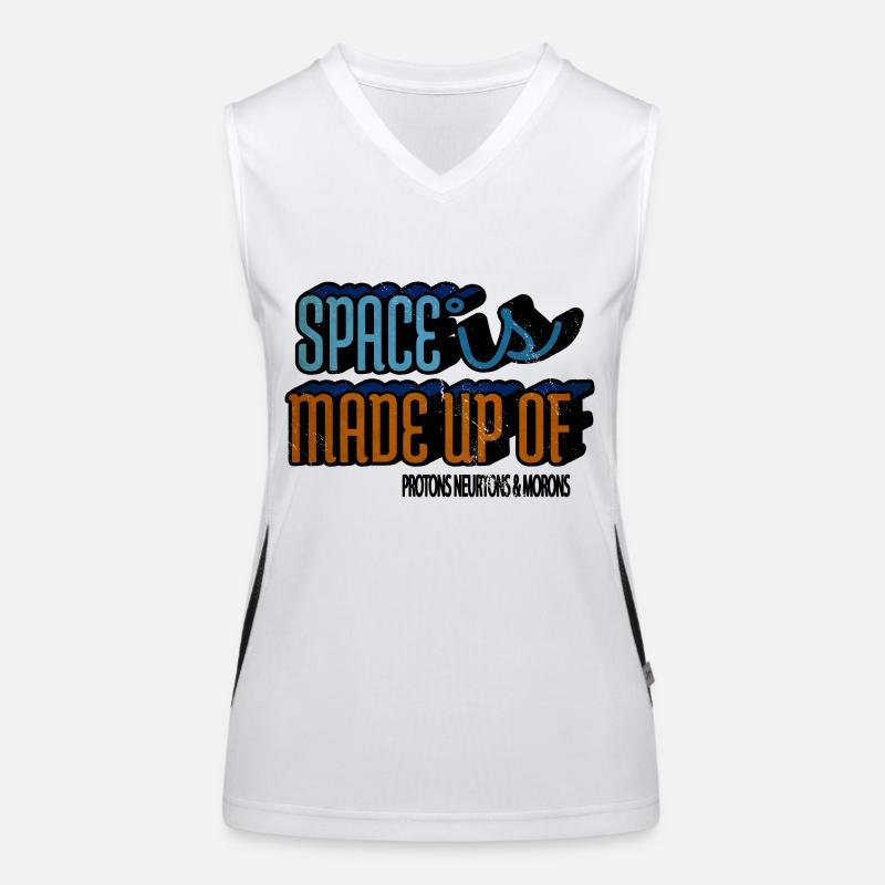 believe present astronomy night sky christmas Funktionelles Kontrast-Tank Top für Frauen