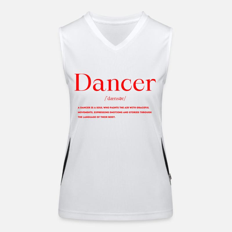 Définition du danseur Débardeur respirant contrasté Femme