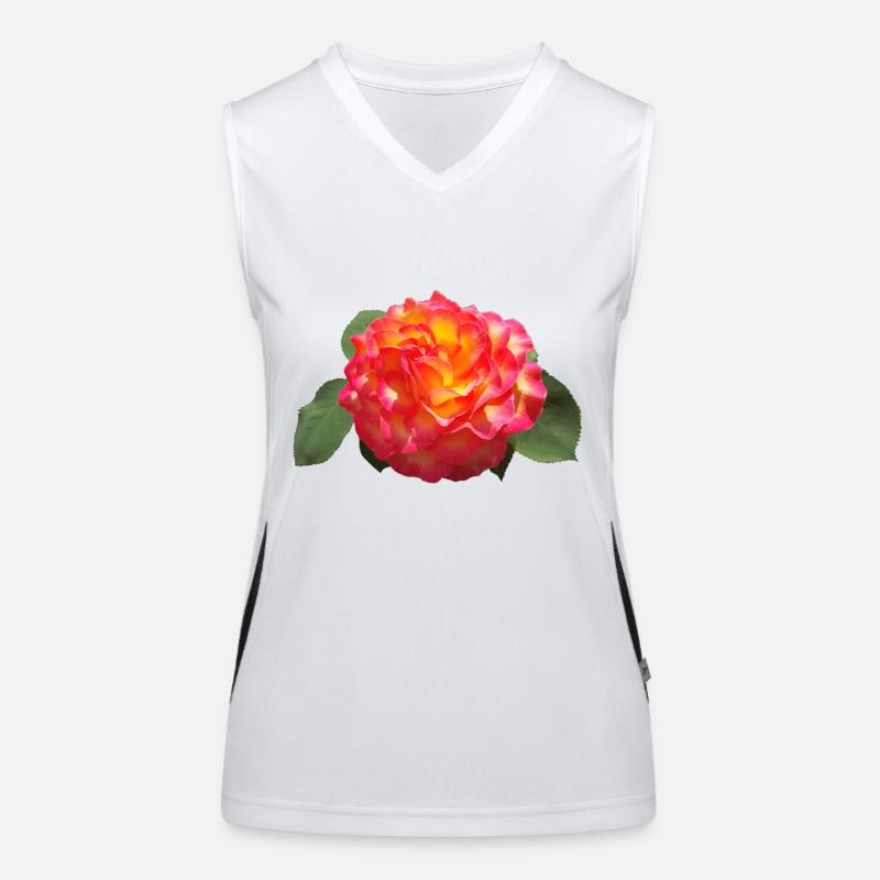 Red SPRING ROSE Women's Functional Contrast Tank Top