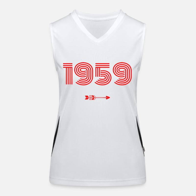 Born in 1959 Women's Functional Contrast Tank Top