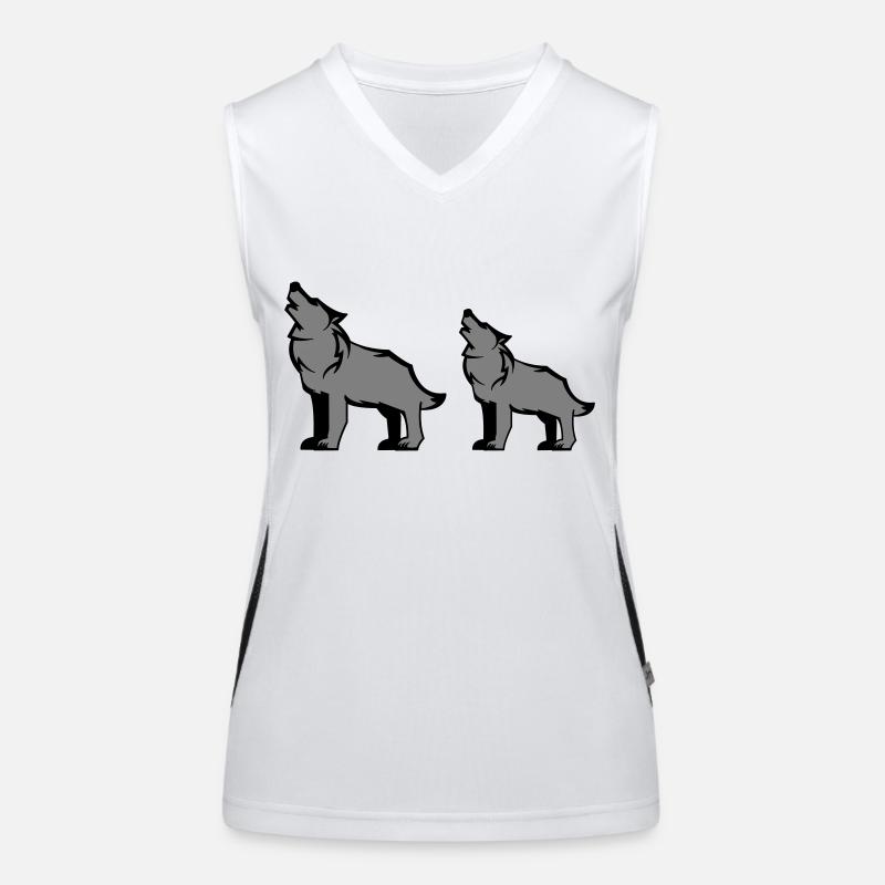 wolfsrudel Funktionelles Kontrast-Tank Top für Frauen