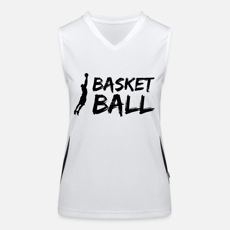 Silhouette de basket-ball Débardeur respirant contrasté Femme