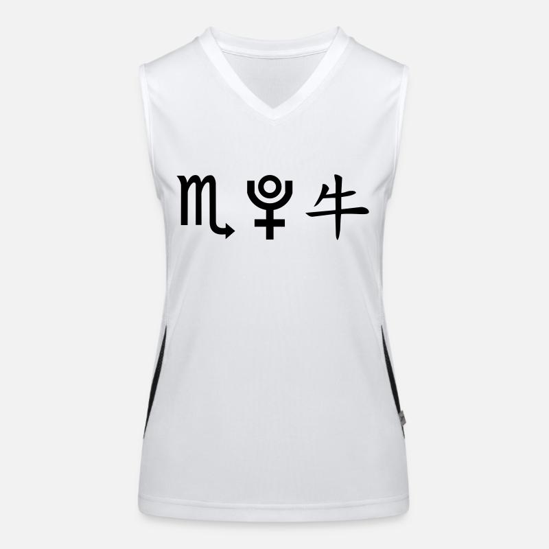 skorpion pluto ochse Funktionelles Kontrast-Tank Top für Frauen