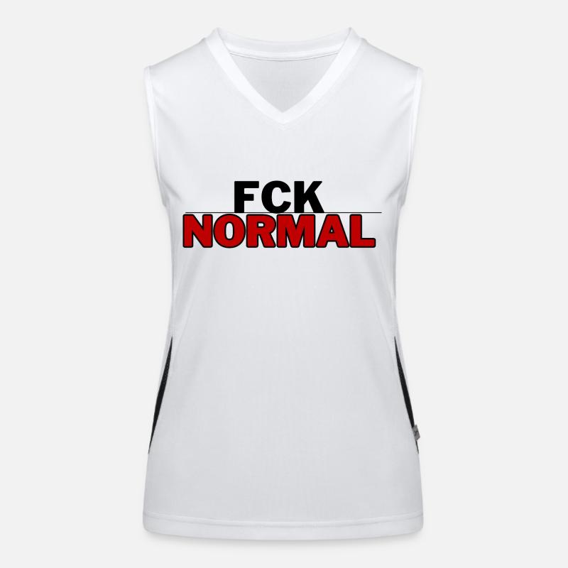 FCK NORMAL - for authenticity and individuality Women's Functional Contrast Tank Top