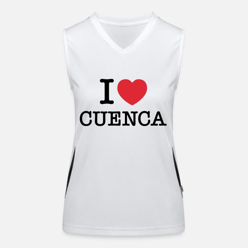 Ich liebe Cuenca | Cuenca | I Herz Cuenca | Spanien Funktionelles Kontrast-Tank Top für Frauen
