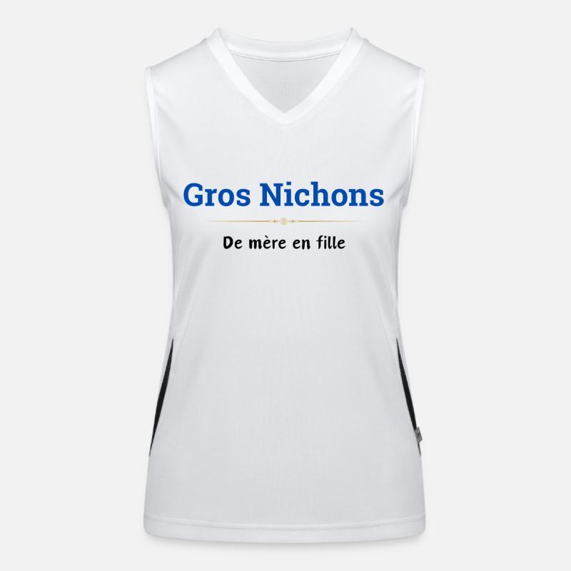 Große , Mutter zu Tochter Funktionelles Kontrast-Tank Top für Frauen