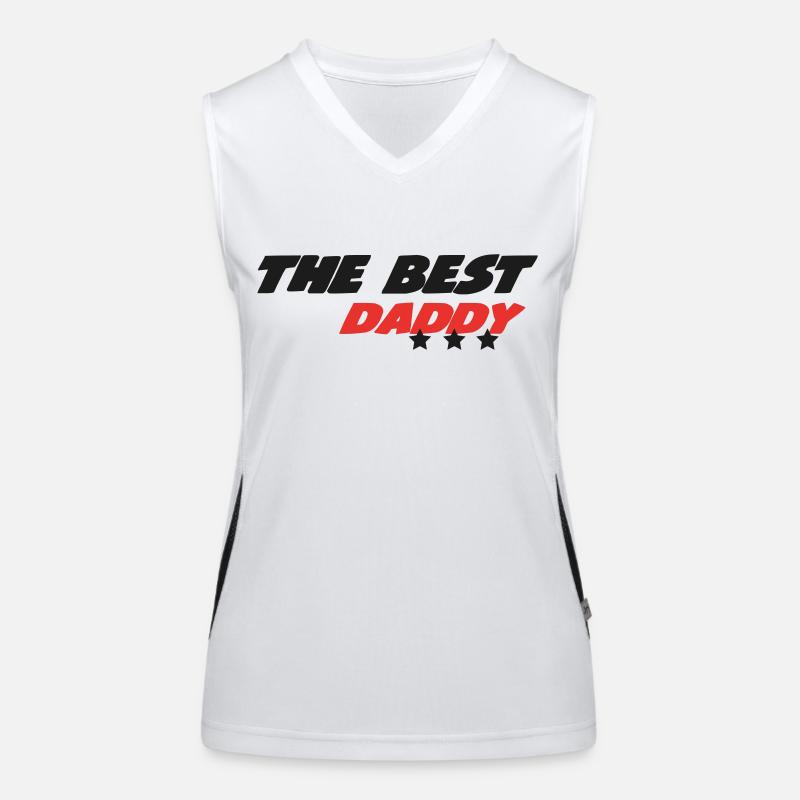 THE BEST DADDY Women's Functional Contrast Tank Top