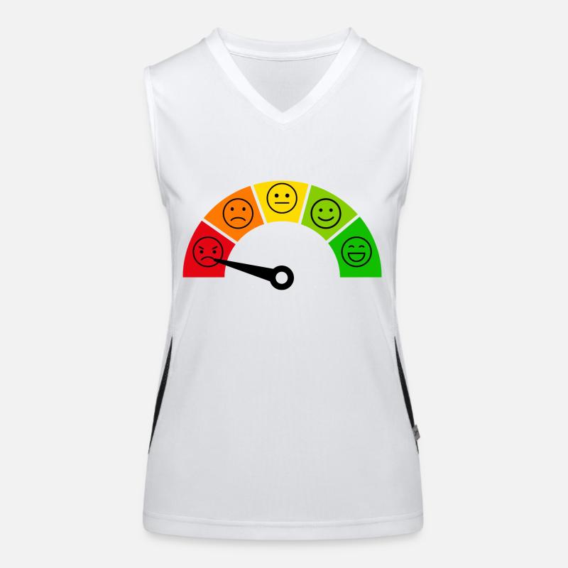 Emotion Meter - Anger Women's Functional Contrast Tank Top