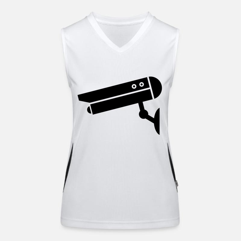 Camera Icon Women's Functional Contrast Tank Top