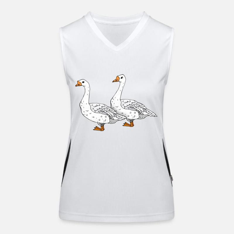Gänse Funktionelles Kontrast-Tank Top für Frauen