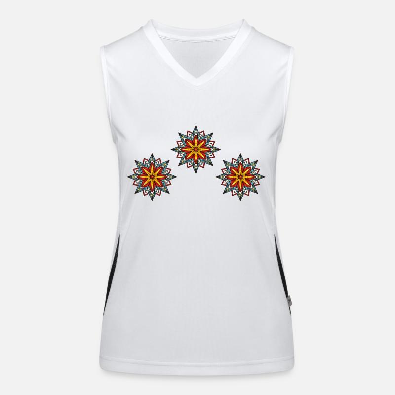 frost eiskristall 3 Funktionelles Kontrast-Tank Top für Frauen