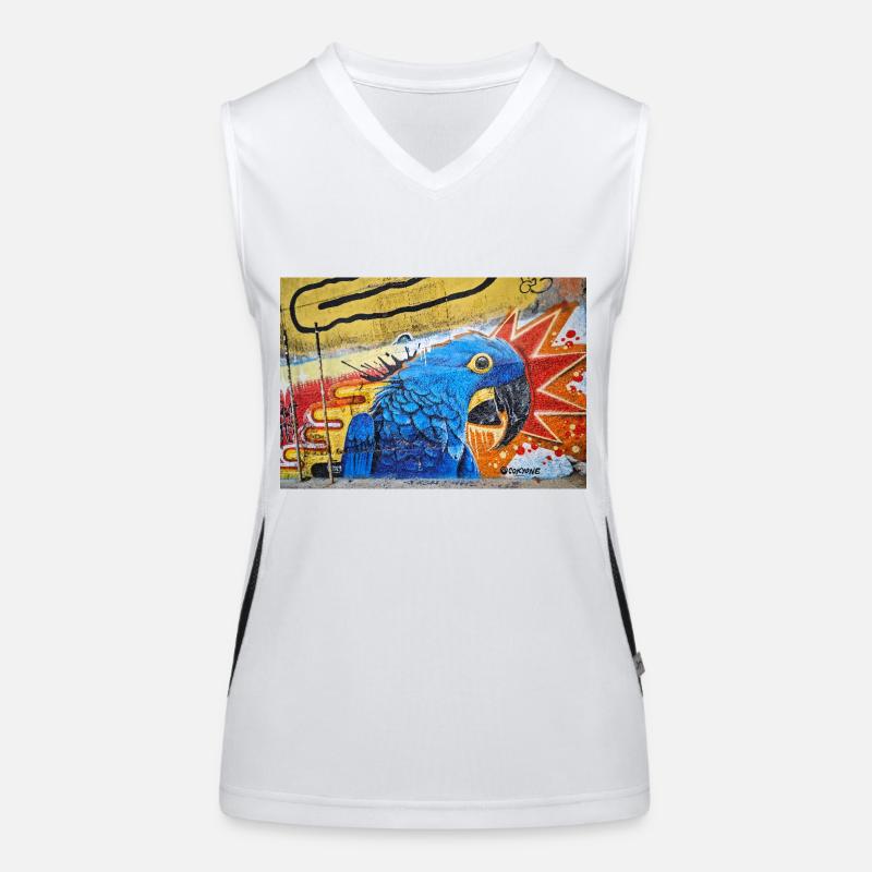 Graffiti World 6 Funktionelles Kontrast-Tank Top für Frauen
