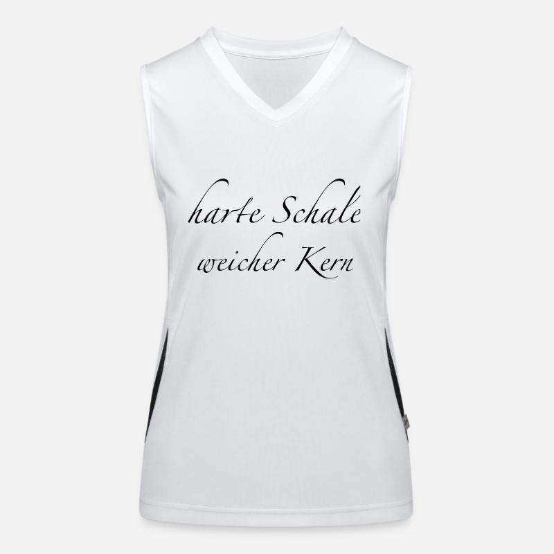 harte Schale weicher Kern Funktionelles Kontrast-Tank Top für Frauen