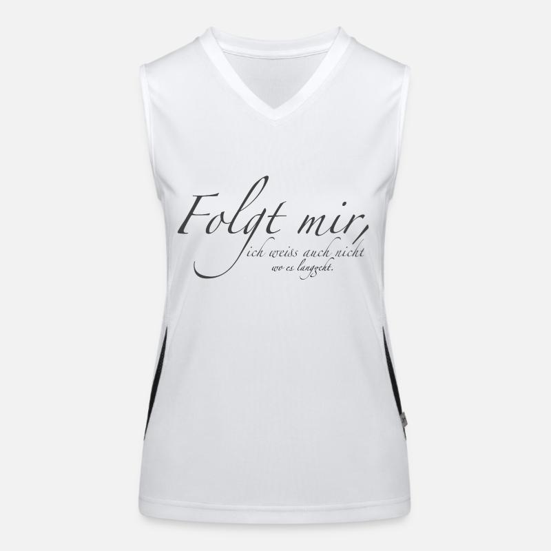 Folgt mir Funktionelles Kontrast-Tank Top für Frauen