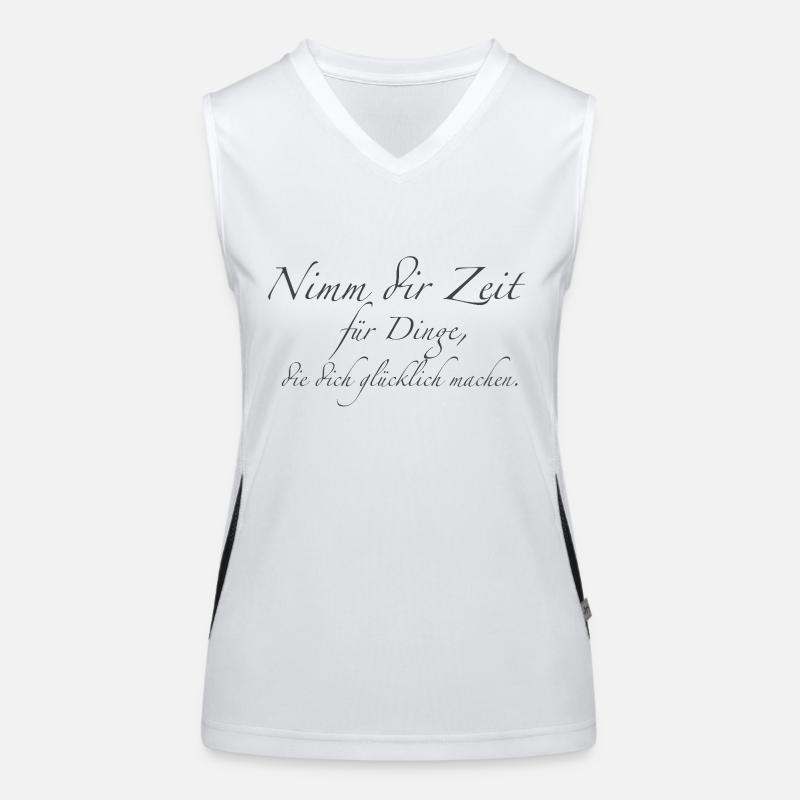nimm dir Zeit Funktionelles Kontrast-Tank Top für Frauen