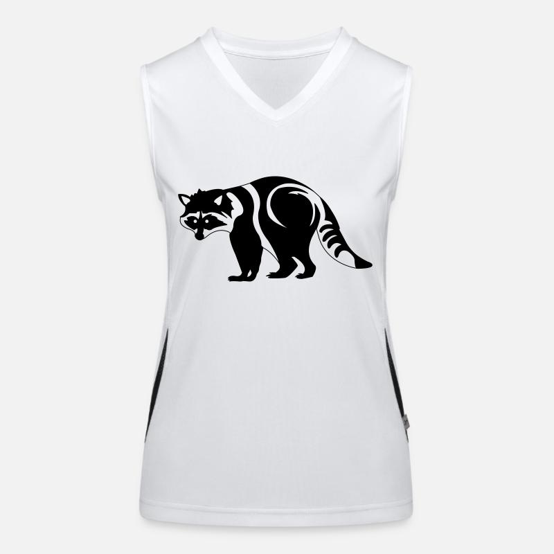 Waschbär Funktionelles Kontrast-Tank Top für Frauen