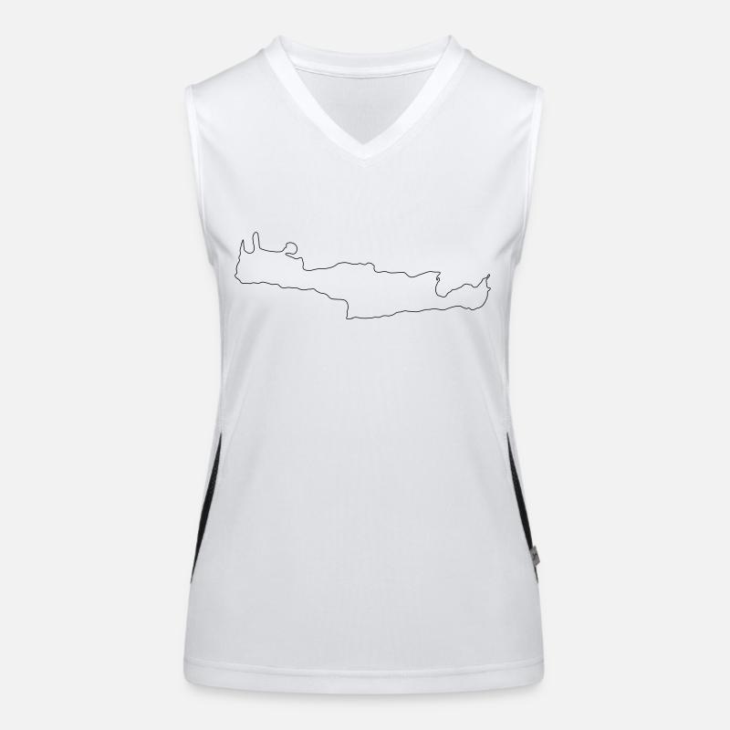 Kreta Funktionelles Kontrast-Tank Top für Frauen