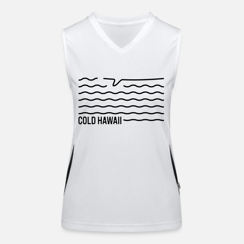 Cold Hawaii Surfboard Funktionelles Kontrast-Tank Top für Frauen