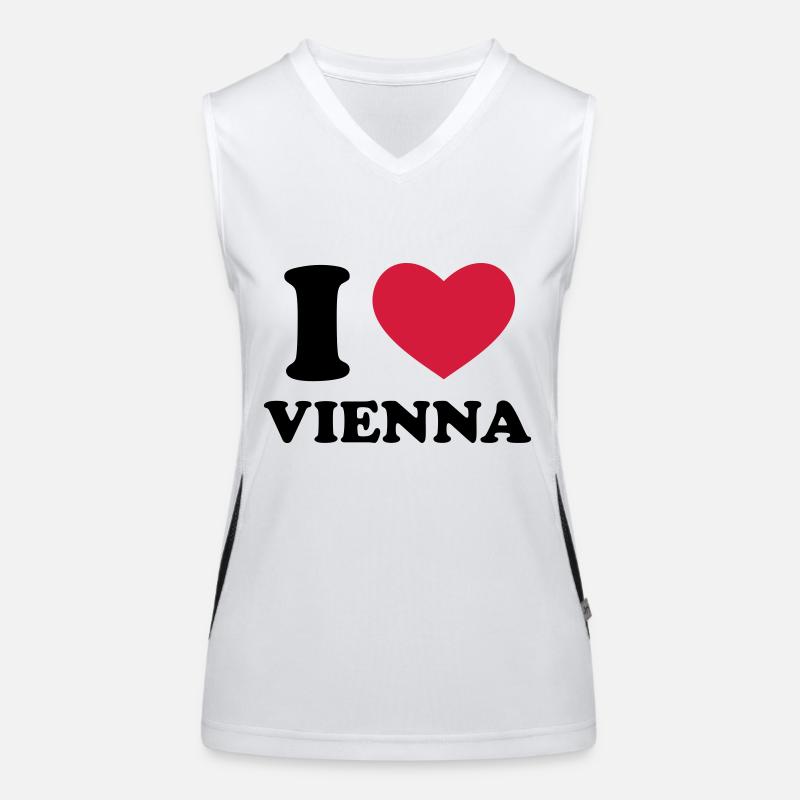 I love Vienna Funktionelles Kontrast-Tank Top für Frauen