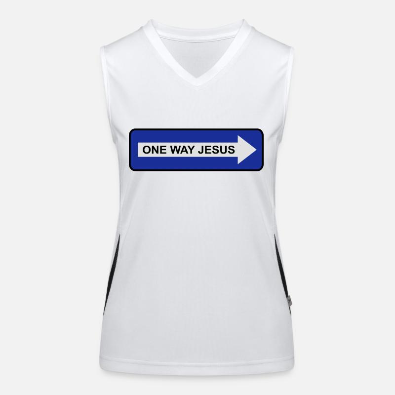 One Way Jesus Women's Functional Contrast Tank Top