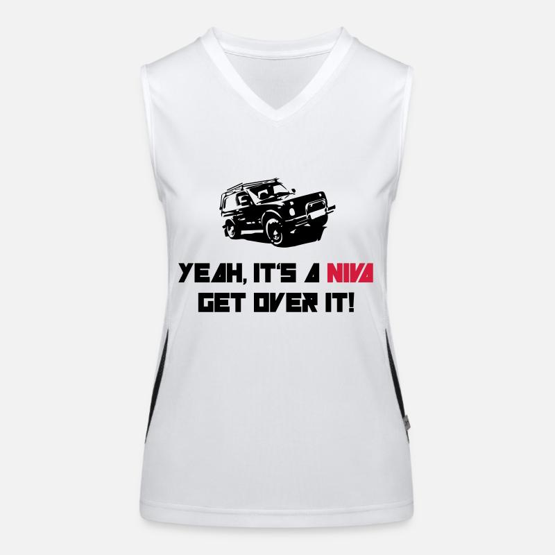 It's a NIVA get over it! Funktionelles Kontrast-Tank Top für Frauen