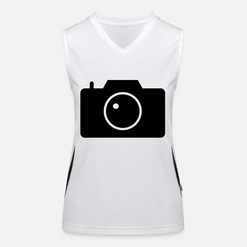 Kamera Funktionelles Kontrast-Tank Top für Frauen