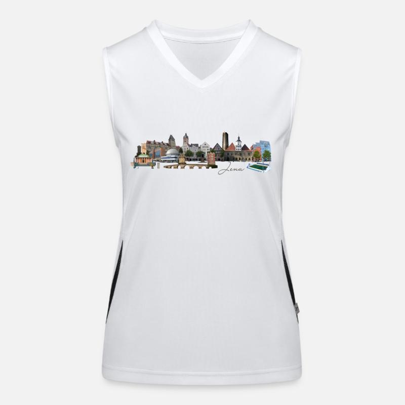 Jena Skyline Funktionelles Kontrast-Tank Top für Frauen