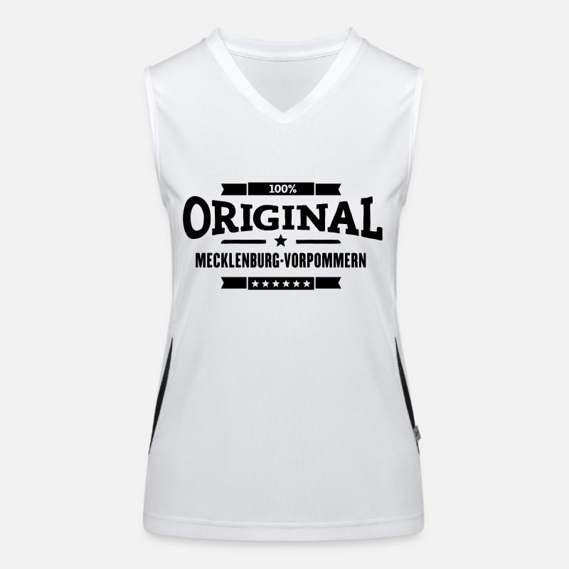 Mecklenburg-Vorpommern Funktionelles Kontrast-Tank Top für Frauen