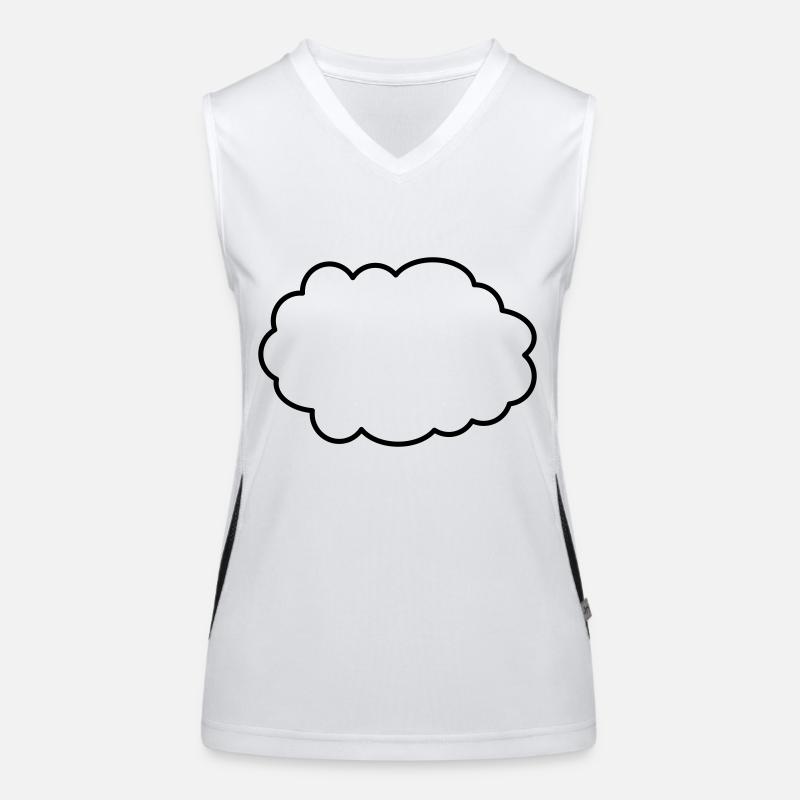 Wolke Funktionelles Kontrast-Tank Top für Frauen