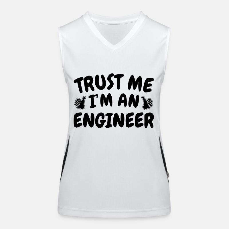Trust Me I'm an Engineer Funktionelles Kontrast-Tank Top für Frauen