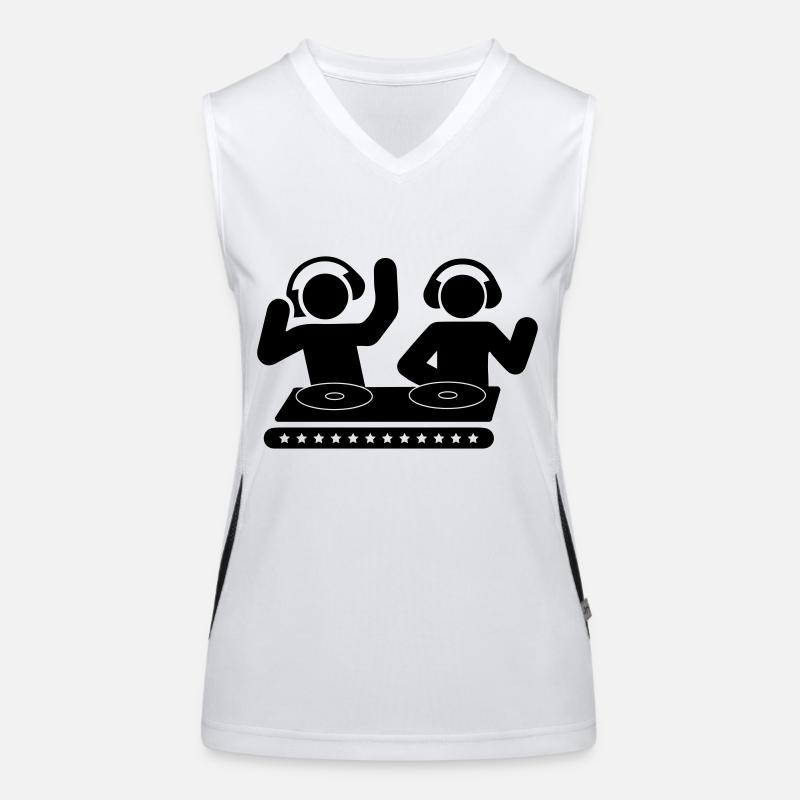 Double DJ Débardeur respirant contrasté Femme