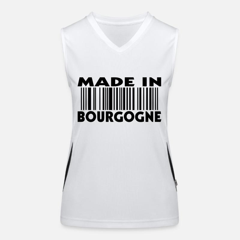 in Burgund (1c) Funktionelles Kontrast-Tank Top für Frauen