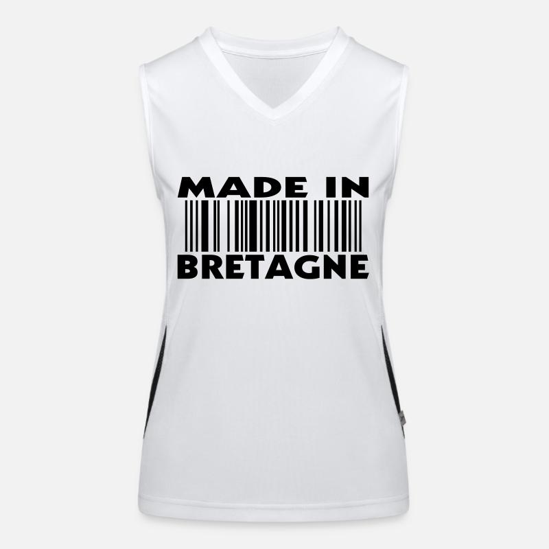 made in BRETAGNE (1c) Débardeur respirant contrasté Femme