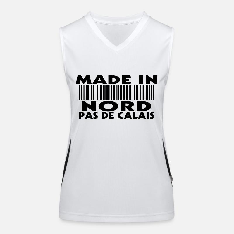 Made in NORD PAS DE CALAIS (1c) Women's Functional Contrast Tank Top