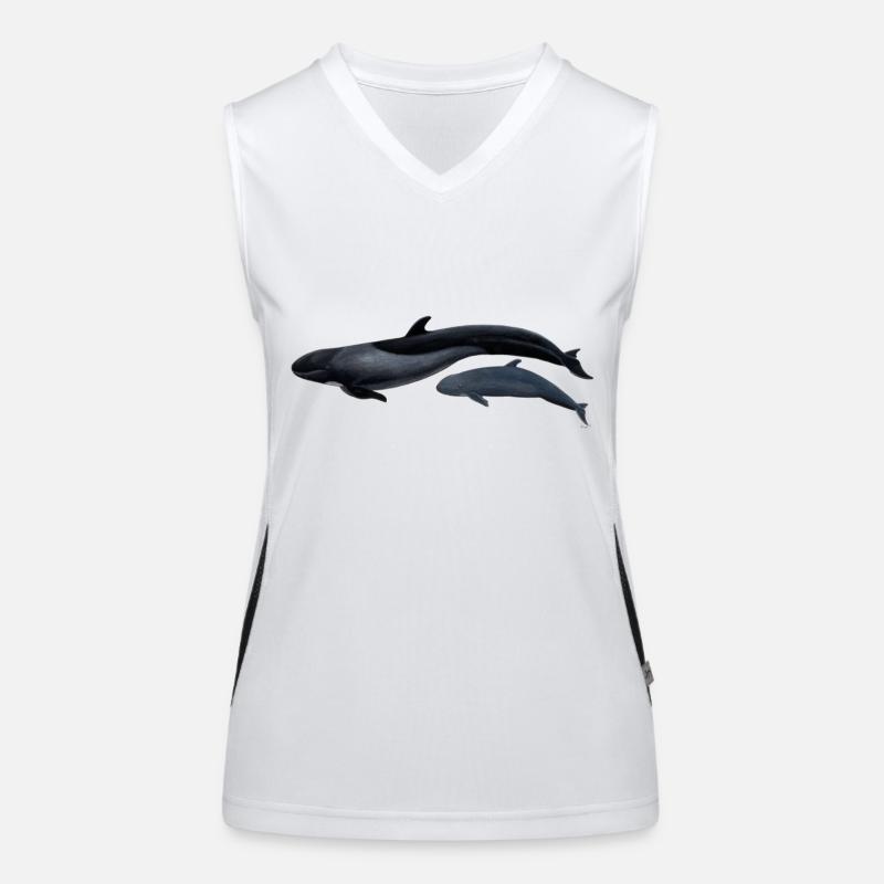 False killer whale - Fausse orque - False killer whale Women's Functional Contrast Tank Top