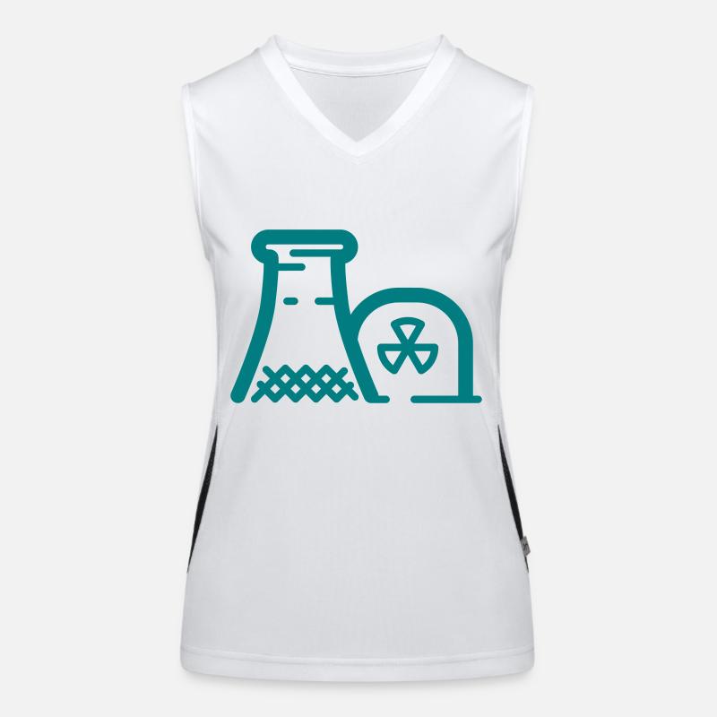 Nuclear power station Women's Functional Contrast Tank Top