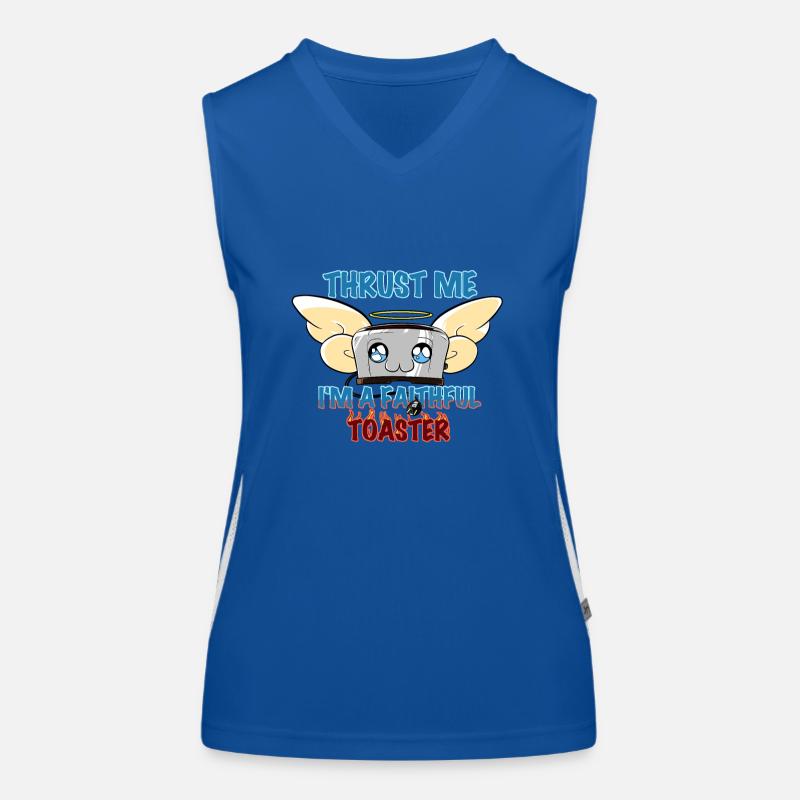 Thrust me I'm a faithful Toaster Débardeur respirant contrasté Femme