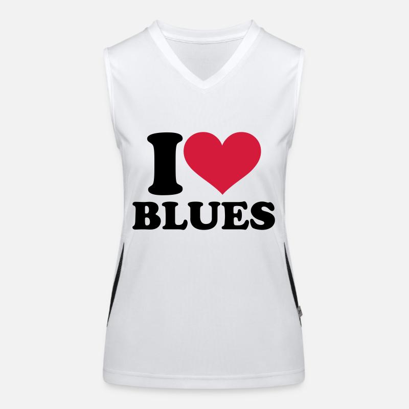 Blues Funktionelles Kontrast-Tank Top für Frauen