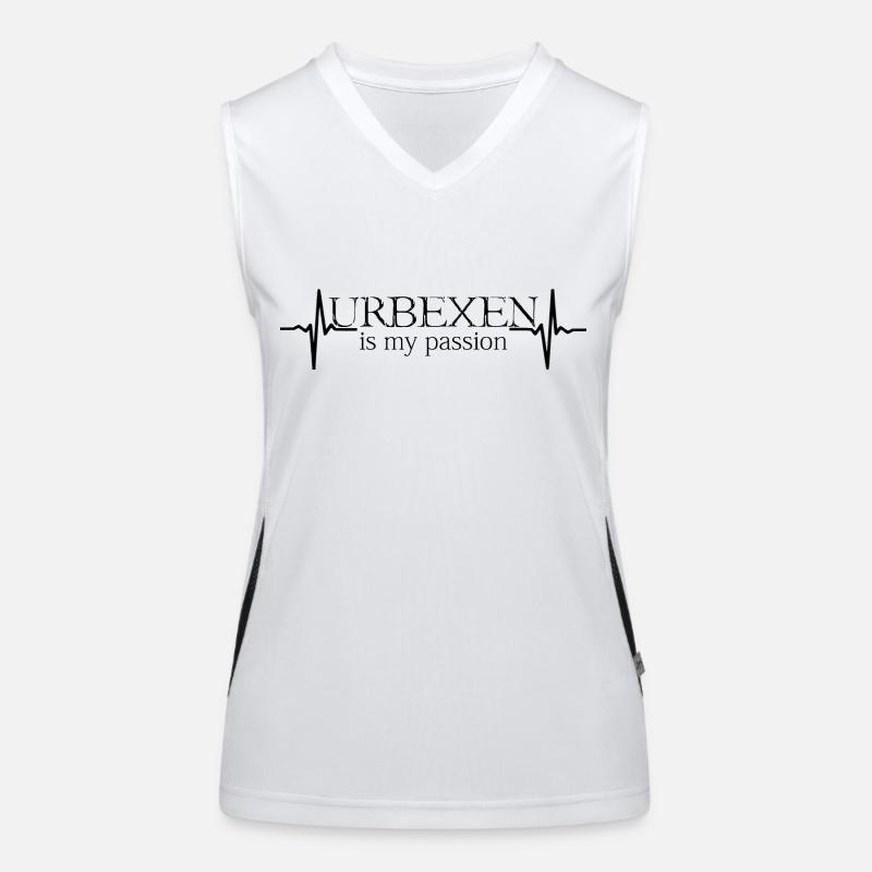 Logo Urbex Passion Débardeur respirant contrasté Femme