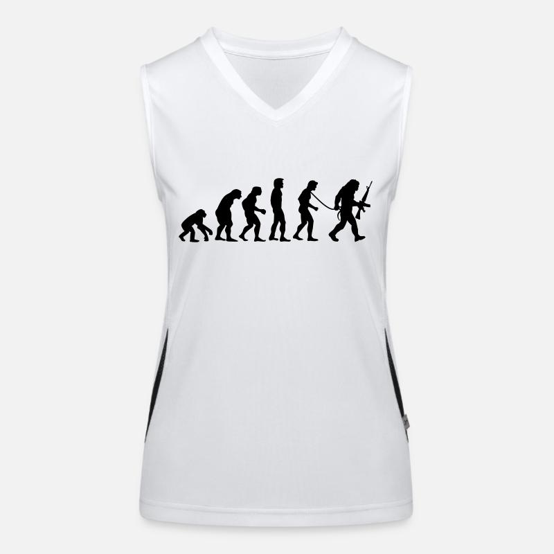 Affen_(R)evolution Funktionelles Kontrast-Tank Top für Frauen