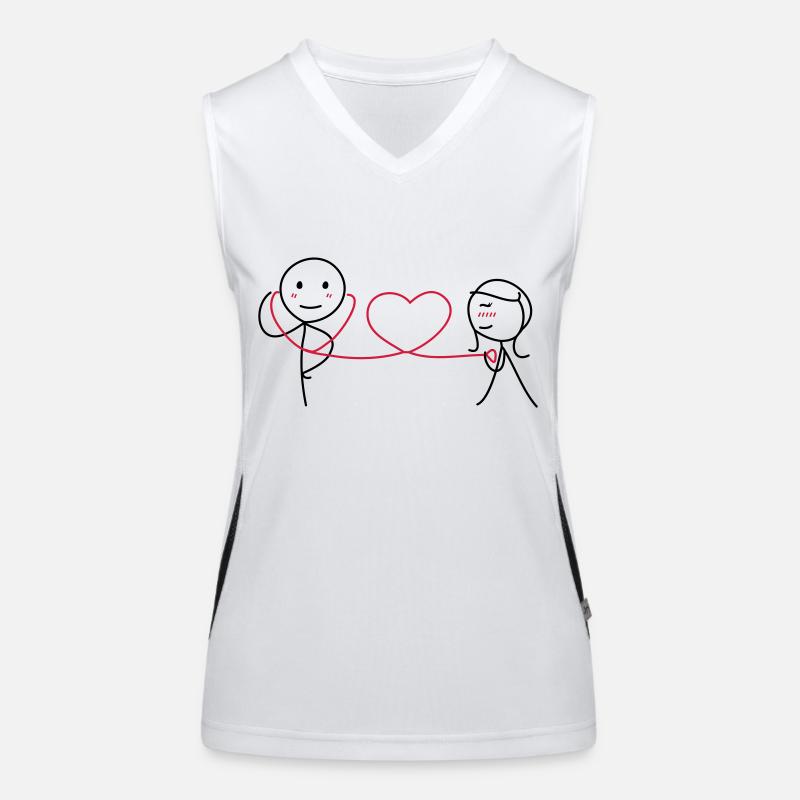 Ensemble pour toujours (AMOUR) Débardeur respirant contrasté Femme